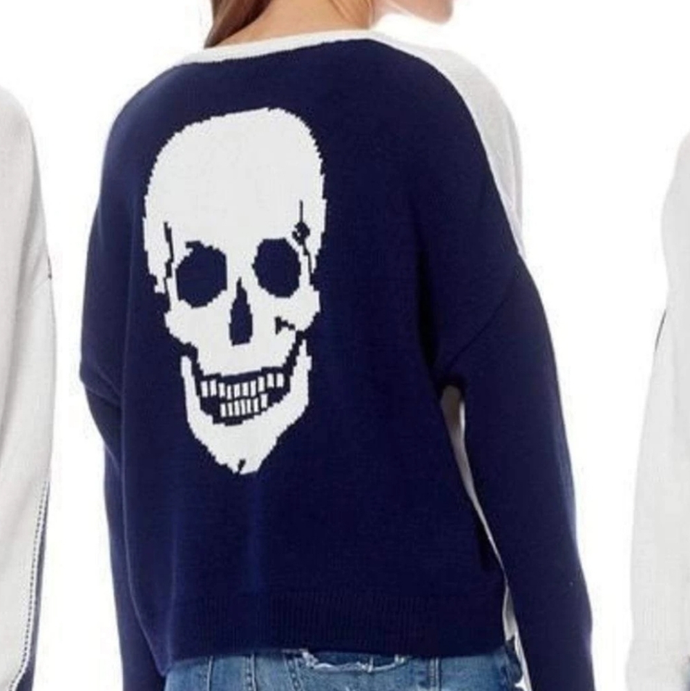 NWT Skull Cashmere Aleisha Skull Sweater XS - Picture 1 of 12